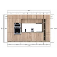 Bucatarie ZONE 380 FRONT PAL K002 / decor 3025